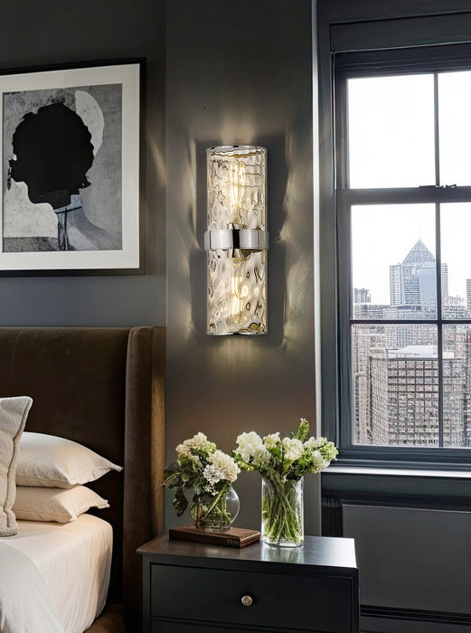 Z-Lite - 3053-2SL-PN - Two Light Wall Sconce - Meridian - Polished Nickel