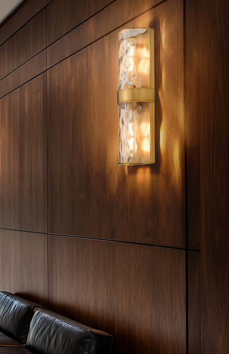 Z-Lite - 3053-2SL-RB - Two Light Wall Sconce - Meridian - Rubbed Brass