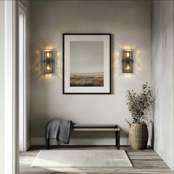 Z-Lite - 3053-2SS-MB - Two Light Wall Sconce - Meridian - Matte Black