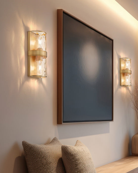 Z-Lite - 3053-2SS-RB - Two Light Wall Sconce - Meridian - Rubbed Brass