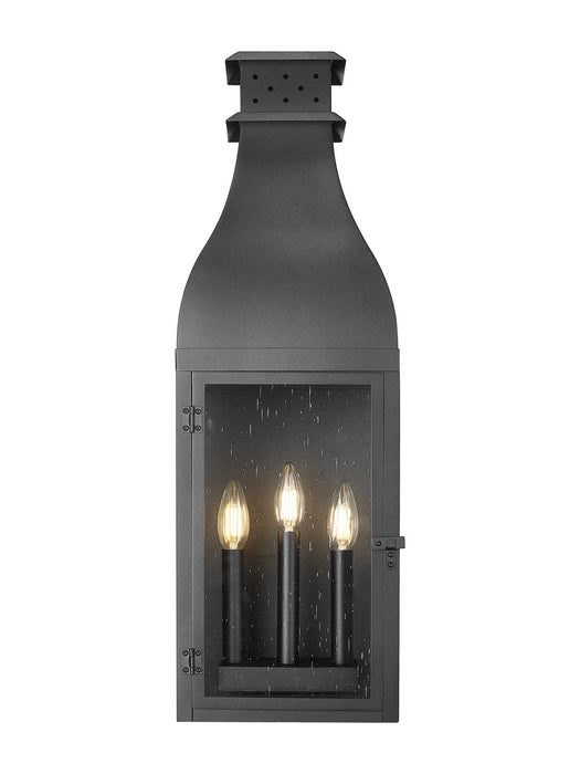Z-Lite - 5030B-BK - Three Light Outdoor Wall Light - Toulouse - Sand Black