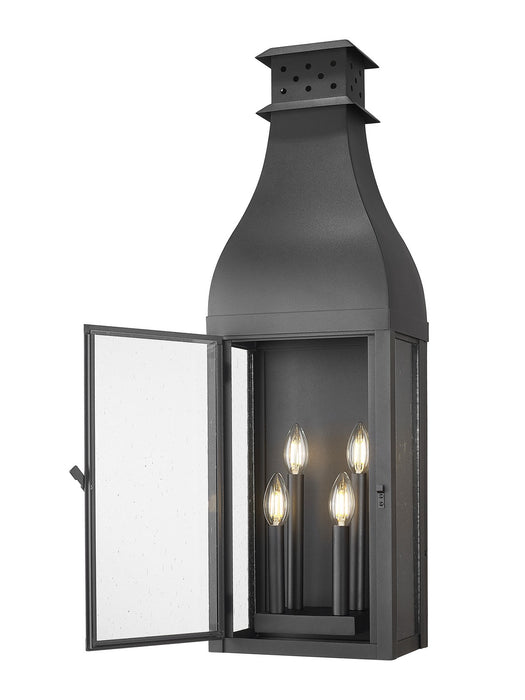 Z-Lite - 5030XL-BK - Four Light Outdoor Wall Light - Toulouse - Sand Black
