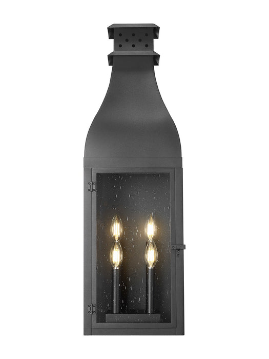 Z-Lite - 5030XL-BK - Four Light Outdoor Wall Light - Toulouse - Sand Black