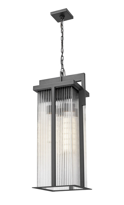 Z-Lite - 5031CHXL-BK - Three Light Outdoor Chain Mount Ceiling Fixture - Fortis - Sand Black
