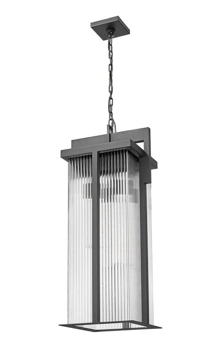 Z-Lite - 5031CHXL-BK - Three Light Outdoor Chain Mount Ceiling Fixture - Fortis - Sand Black