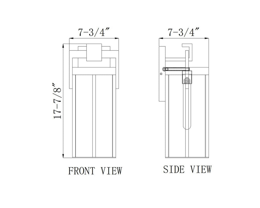 Z-Lite - 5031M-BK - One Light Outdoor Wall Light - Fortis - Sand Black