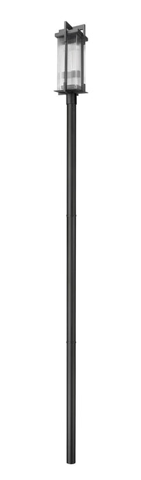 Z-Lite - 5031PHBR-5009P120-BK - Two Light Outdoor Post Mounted Fixture - Fortis - Sand Black