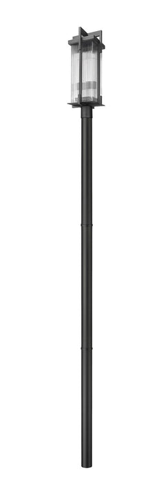Z-Lite - 5031PHBR-5009P96-BK - Two Light Outdoor Post Mounted Fixture - Fortis - Sand Black