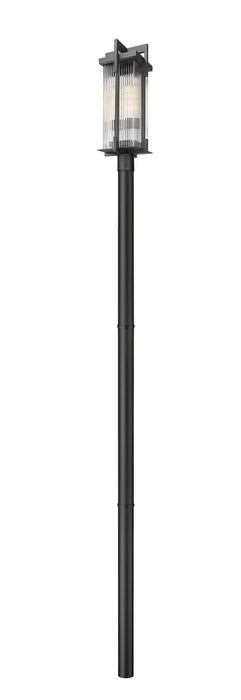 Z-Lite - 5031PHBR-5009P96-BK - Two Light Outdoor Post Mounted Fixture - Fortis - Sand Black