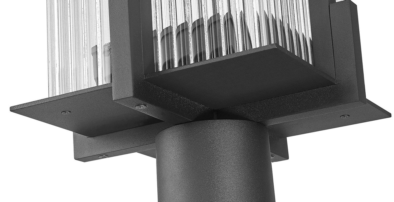 Z-Lite - 5031PHBR-5009P96-BK - Two Light Outdoor Post Mounted Fixture - Fortis - Sand Black
