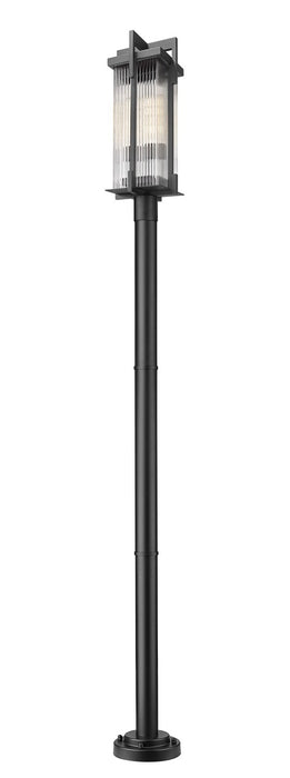 Z-Lite - 5031PHBR-5012P-BK - Two Light Outdoor Post Mounted Fixture - Fortis - Sand Black