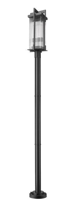 Z-Lite - 5031PHBR-5012P-BK - Two Light Outdoor Post Mounted Fixture - Fortis - Sand Black