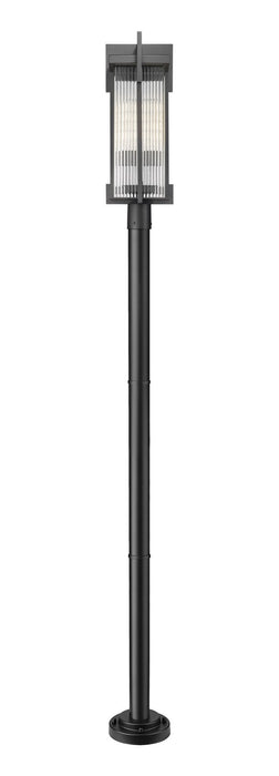 Z-Lite - 5031PHBR-5012P-BK - Two Light Outdoor Post Mounted Fixture - Fortis - Sand Black