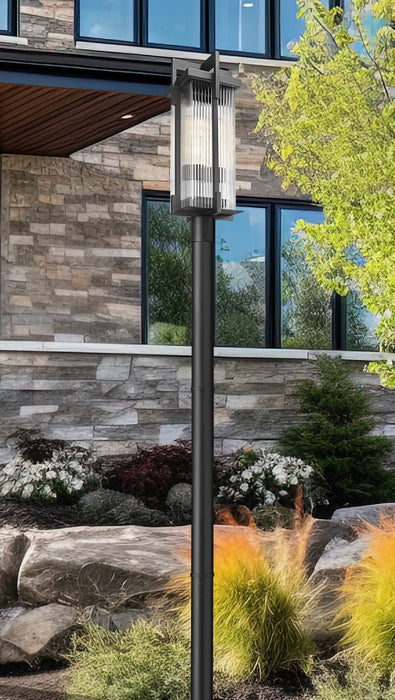 Z-Lite - 5031PHBR-5012P-BK - Two Light Outdoor Post Mounted Fixture - Fortis - Sand Black