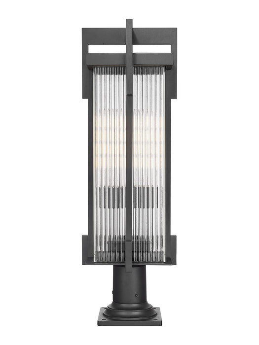 Z-Lite - 5031PHBR-533PM-BK - Two Light Outdoor Pier Mounted Fixture - Fortis - Sand Black