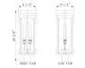 Z-Lite - 5031PHBR-BK - Two Light Outdoor Post Mount Fixture - Fortis - Sand Black