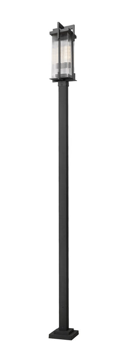 Z-Lite - 5031PHBS-536P-BK - Two Light Outdoor Post Mounted Fixture - Fortis - Sand Black