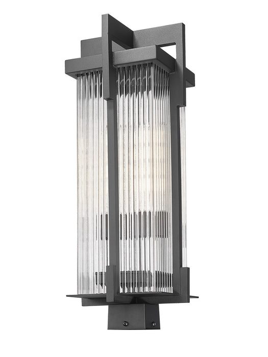Z-Lite - 5031PHBS-BK - Two Light Outdoor Post Mount Fixture - Fortis - Sand Black