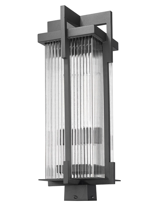 Z-Lite - 5031PHBS-BK - Two Light Outdoor Post Mount Fixture - Fortis - Sand Black