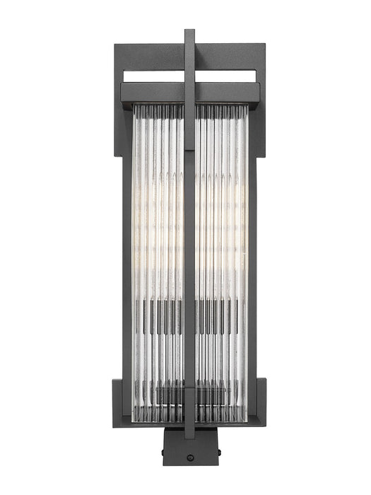 Z-Lite - 5031PHBS-BK - Two Light Outdoor Post Mount Fixture - Fortis - Sand Black