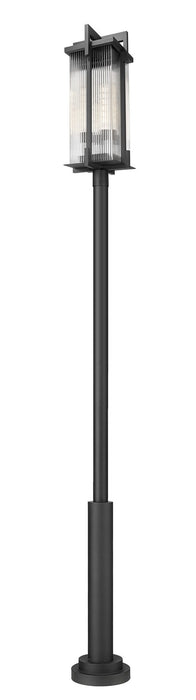 Z-Lite - 5031PHXLR-5010P-BK - Three Light Outdoor Post Mounted Fixture - Fortis - Sand Black