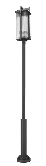 Z-Lite - 5031PHXLR-5010P-BK - Three Light Outdoor Post Mounted Fixture - Fortis - Sand Black