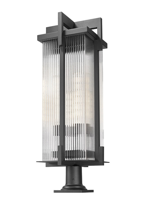 Z-Lite - 5031PHXLR-533PM-BK - Three Light Outdoor Pier Mounted Fixture - Fortis - Sand Black