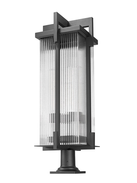 Z-Lite - 5031PHXLR-533PM-BK - Three Light Outdoor Pier Mounted Fixture - Fortis - Sand Black