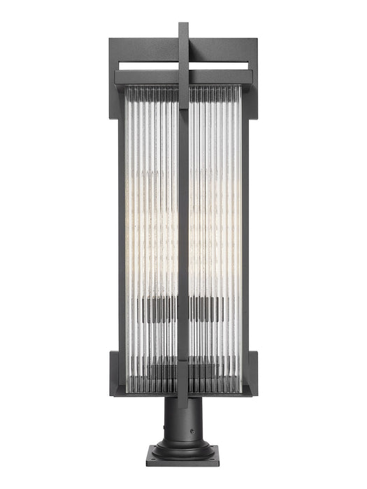 Z-Lite - 5031PHXLR-533PM-BK - Three Light Outdoor Pier Mounted Fixture - Fortis - Sand Black