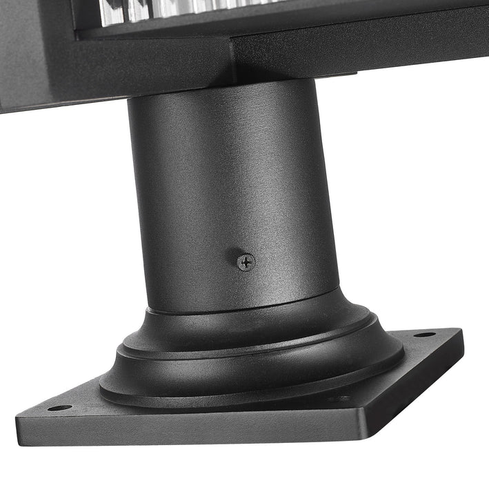 Z-Lite - 5031PHXLR-533PM-BK - Three Light Outdoor Pier Mounted Fixture - Fortis - Sand Black