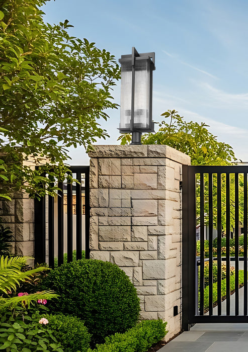 Z-Lite - 5031PHXLR-533PM-BK - Three Light Outdoor Pier Mounted Fixture - Fortis - Sand Black