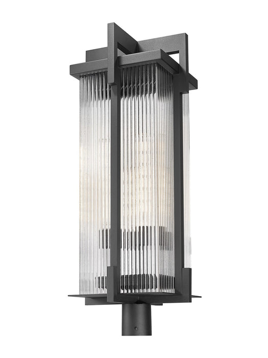 Z-Lite - 5031PHXLR-BK - Three Light Outdoor Post Mount Fixture - Fortis - Sand Black