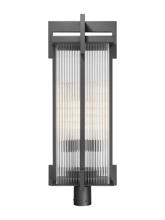Z-Lite - 5031PHXLR-BK - Three Light Outdoor Post Mount Fixture - Fortis - Sand Black