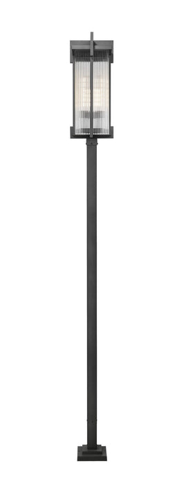 Z-Lite - 5031PHXLS-536P-BK - Three Light Outdoor Post Mounted Fixture - Fortis - Sand Black