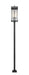 Z-Lite - 5031PHXLS-536P-BK - Three Light Outdoor Post Mounted Fixture - Fortis - Sand Black