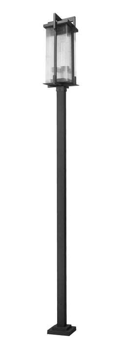 Z-Lite - 5031PHXLS-536P-BK - Three Light Outdoor Post Mounted Fixture - Fortis - Sand Black