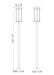 Z-Lite - 5031PHXLS-536P-BK - Three Light Outdoor Post Mounted Fixture - Fortis - Sand Black