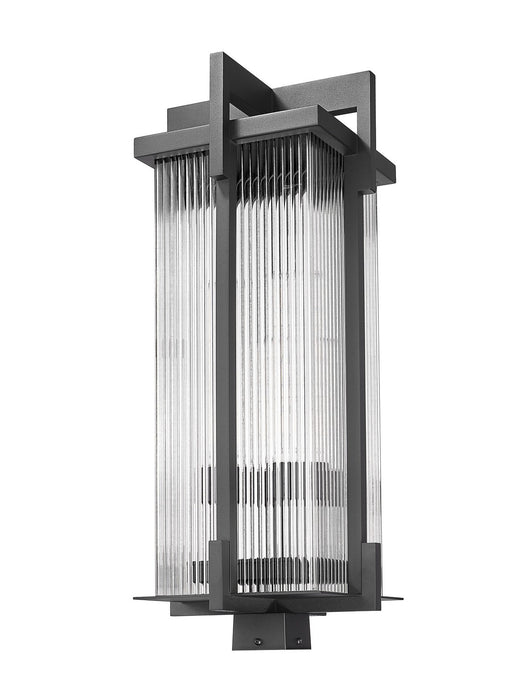 Z-Lite - 5031PHXLS-BK - Three Light Outdoor Post Mount Fixture - Fortis - Sand Black