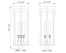 Z-Lite - 5031PHXLS-BK - Three Light Outdoor Post Mount Fixture - Fortis - Sand Black