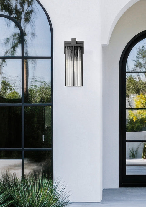 Z-Lite - 5031XL-BK - Three Light Outdoor Wall Light - Fortis - Sand Black