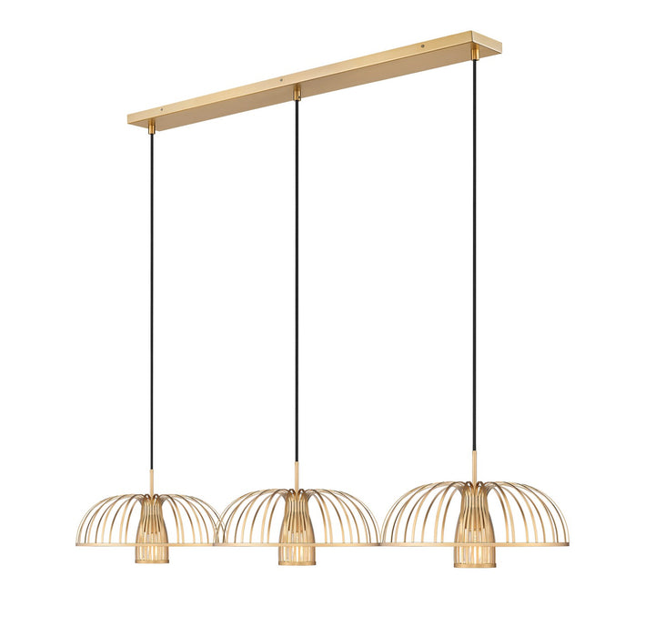 Z-Lite - 623P16-3L-MGLD - Three Light Linear Chandelier - Valencia - Modern Gold
