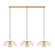 Z-Lite - 623P16-3L-MGLD - Three Light Linear Chandelier - Valencia - Modern Gold