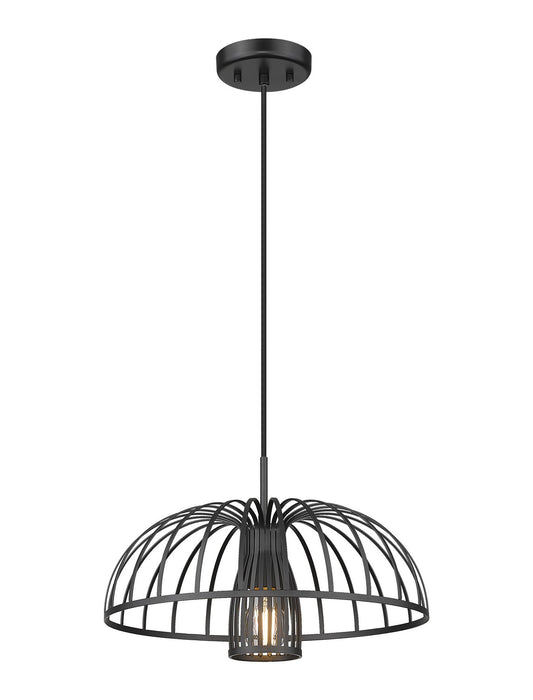 Z-Lite - 623P16-MB - One Light Pendant - Valencia - Matte Black