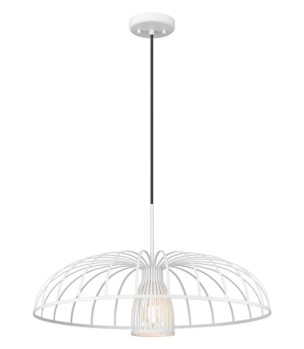 Z-Lite - 623P24-TXWH - One Light Pendant - Valencia - Texture White