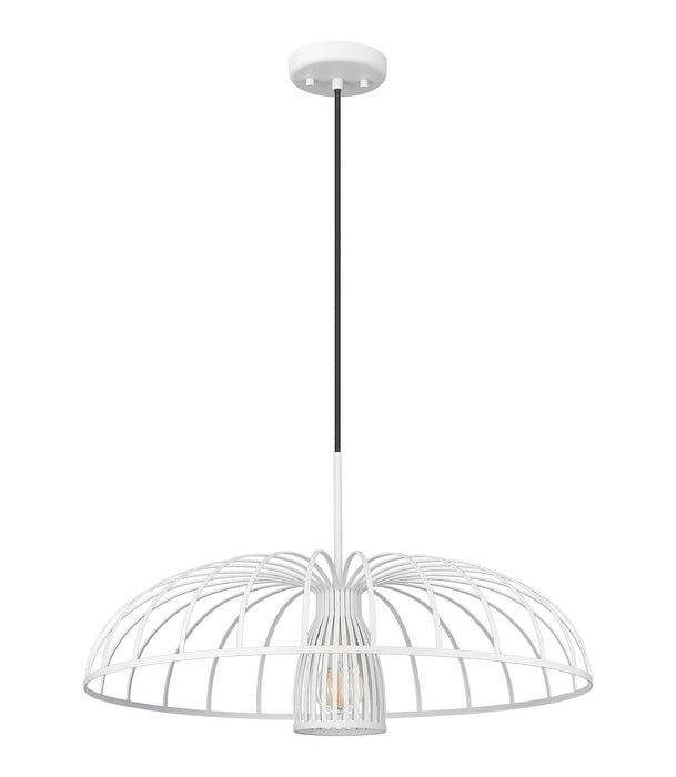 Z-Lite - 623P24-TXWH - One Light Pendant - Valencia - Texture White