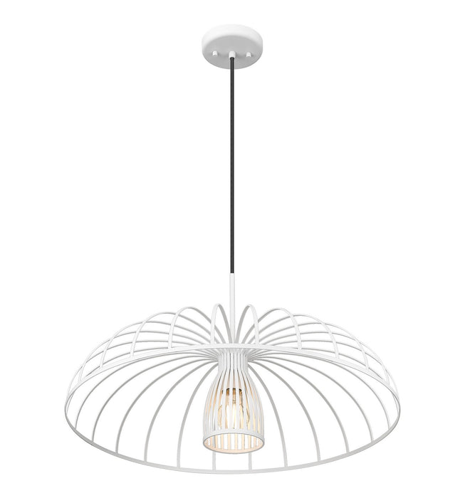 Z-Lite - 623P24-TXWH - One Light Pendant - Valencia - Texture White