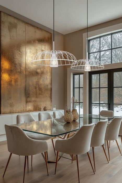 Z-Lite - 623P24-TXWH - One Light Pendant - Valencia - Texture White