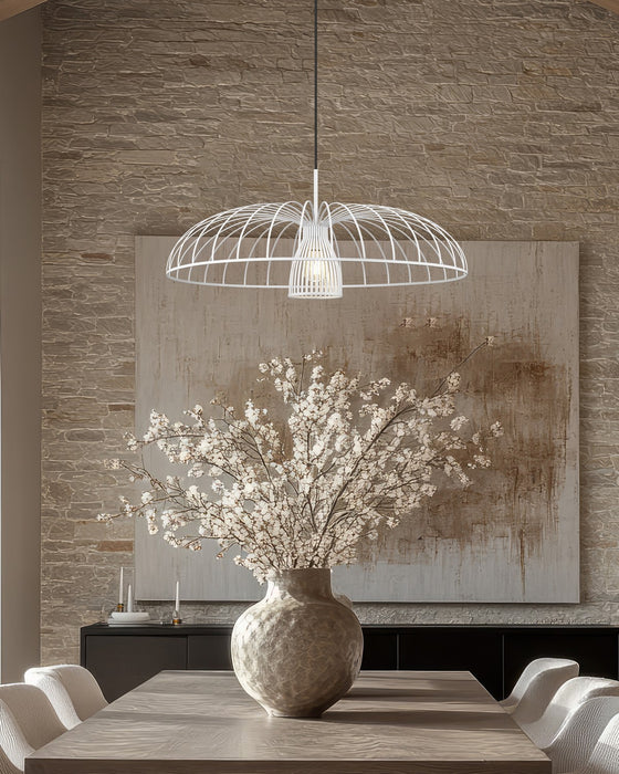 Z-Lite - 623P35-TXWH - One Light Pendant - Valencia - Texture White