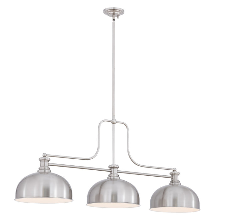 Z-Lite - 725-3BN-D13BN - Three Light Billiard - Melange - Brushed Nickel
