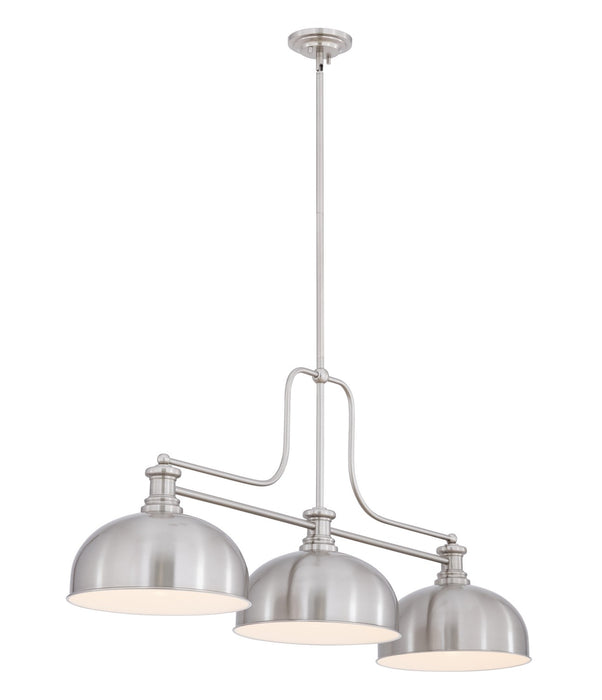 Z-Lite - 725-3BN-D13BN - Three Light Billiard - Melange - Brushed Nickel